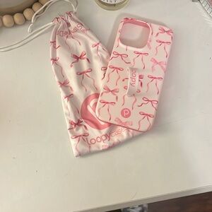 BRAND NEW LOOPY PINK BOW PHONE CASE